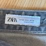 Zara Mid Rise Straight Leg Jeans, Grey Jeans / Size 10 Image 5