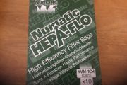 Numatic hepa-flo filter bagsx10bags per box