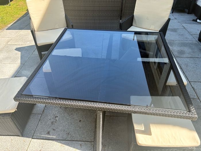garden furniture rattan cube