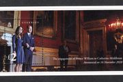 2011 Guernsey Engagement of Prince William to Miss Catherine Middleton Commemorative Stamp Miniature Sheet Mint Never Hinged (MNH)