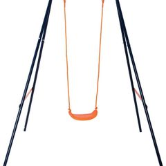 Single Swing, Blue/Orange, 170 x 164 x 122 cm (FREE POSTAGE)