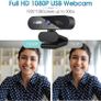 1080P Pro HD Webcam with Stereo Microphone, 110 Degree Wide Angle, Privacy Cover, Tripod, for Conferencing, Live Streaming (FREE SHIPPING) Image 3