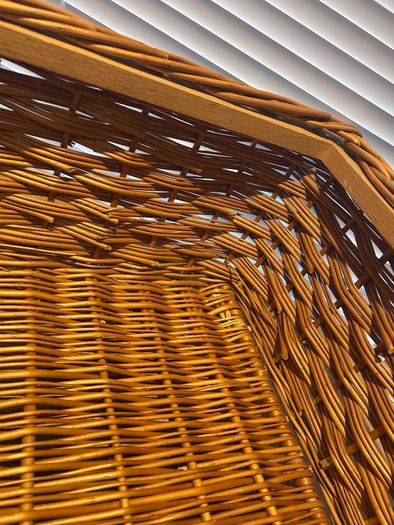 Vintage Wicker Pull-out Basket & Runners