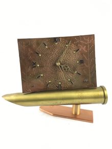 Unique Bofors shell case clock