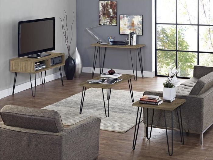 Dorel Owen Retro Coffee Table - Walnut - 5067396COMUK