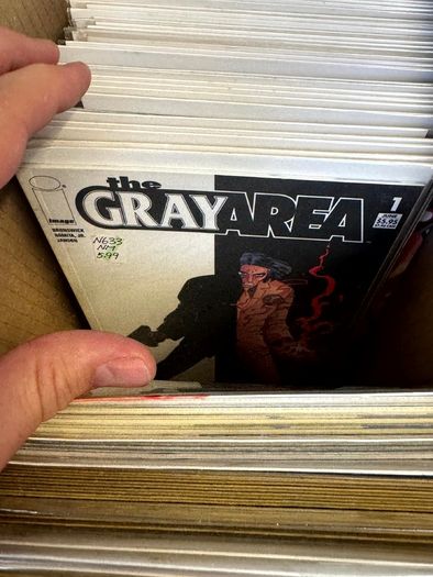 Image Long Comic Box w 275 comics for Sale