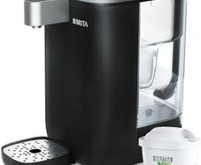 Cube Ambient & Hot Water Dispenser Black (4.0 L) various temperature and cup-size presets, ultimate safety with UV-C technology for bacteria-free water & integrated MAXTRA PRO filter