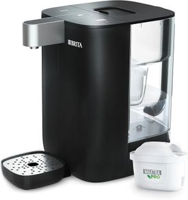 Cube Ambient & Hot Water Dispenser Black (4.0 L) various temperature and cup-size presets, ultimate safety with UV-C technology for bacteria-free water & integrated MAXTRA PRO filter