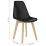 5 Piece Dining Set Black Image 10