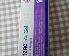 Gel benzoyl 5% new item acne skin