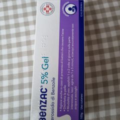 Gel benzoyl 5% new item acne skin