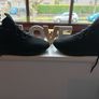 ladies new black river island trainers size 5 Image 6
