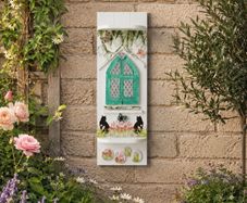Whimsical hobbit/fairy door shelf unit