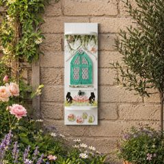 Whimsical hobbit/fairy door shelf unit