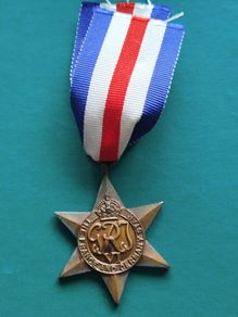 Original WW11 France and Germany Star and Ribbon