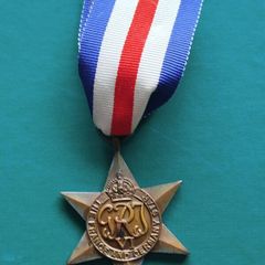 Original WW11 France and Germany Star and Ribbon