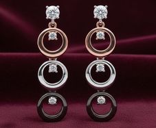 Mixed Metal Modern Circles Earnings