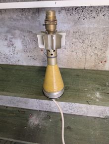 Vintage mortar round lamp base