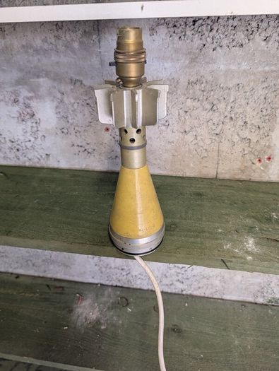 Vintage mortar round lamp base