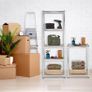Heavy Duty Shelving Unit, Set of 2, 5 Shelves, 180 x 60 x 45 cm, 500 kg, Garage & Warehouse, Steel, Silver Image 2