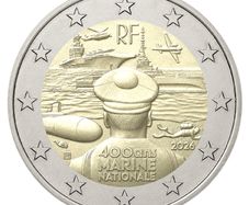 France 2 Euro Commemorative Coin 2026 - The French Navy. Uncirculated.