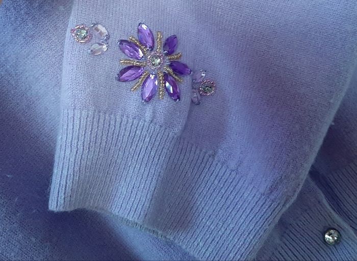lovely beaded cardigan 7% angora/18