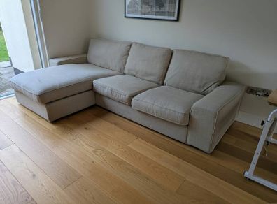 IKEA Kivik 3-seater sofa with chaise longue