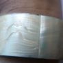 Vintage 80's Mother of Pearl Shell Striped Wide Classic Chunky Bangle Bracelet Image 7