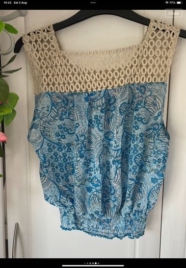 top river island Chelsea girl range vintage inspired size 10