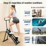 Stair Stepper with 6 Resistances Foldable Stairmaster Machine for Home Gym Workout, 160kg Load-Bearing Capacity Cardio Stair Climber with Low Noise Image 3