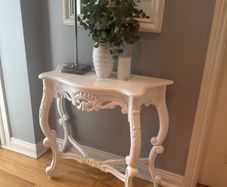 Beautiful French console table in Farrow & Ball white