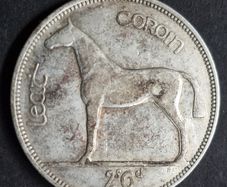 Ireland 1930 Silver Half Crown coin.