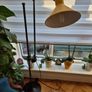 Floor Lamp lampe gras beautiful yellow very heavy light  bedroom living  reading home house great design wonderful present old vintage Image 3