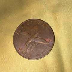 1977 Isle of Man 2 Pence Coin - Queen Elizabeth II