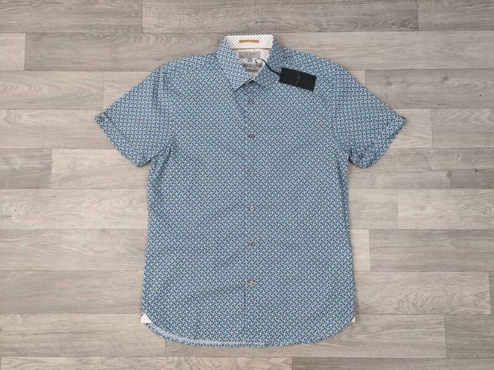 Ted Baker Short Sleeve Shirt Mens Medium Slim Fit