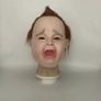New Weird Crying Punk Baby Mask Realistic Soft Crying PuHilarious Head Masque Creepy Creative Funny Mask Halloween Image 3