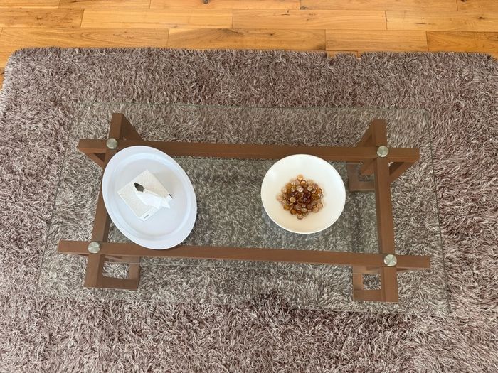 Glass Coffee Table 2 shelves