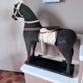 Vintage stuffed horse on plinth Image 2