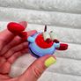 Spongebob Squarepants 2011 Viacom Mr Krabs cake topper approx. 9 cm. Used Please see photos Image 9