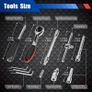 NEW SALE | 46Pcs Socket Wrench Kit, 34Pcs 1/4'' Drive Socket Wrench Bits & Driver - with Flexible Extension Rods, Quick Release Reversible Ratchet, Wrench Handle - for Home Car Repair Image 4