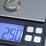 Vintage 9ct Gold Diamond Set Ring Fully Hallmarked London Size 54 Image 7
