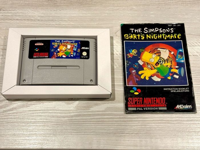 The Simpsons Barts Nightmare for SNES - Boxed