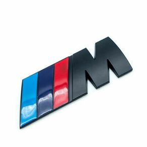 45mm Black /// M Sport M Power Side Wing Metal Badge Chrome BMW 1 2 3 4 5 6 Series X5 X6 M1 M2 M3 M4 M5 M6