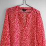 Pre Owned Red & White Patterned Beach Tunic Top Image 4