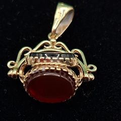 9ct yellow gold swivel fob