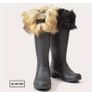 New Pair Hunter Wellie Socks With Fur Cuffs Image 5