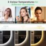 LED Bathroom Mirror 50x80cm Oval Fog Free Bluetooth Speakers Image 4