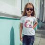 Cute Funny Animals Unicorns Printed Girls T-shirt Tee Top Shirt Birthday Girl Tees Tops Shirts Image 7