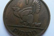 Irish One Penny 1946 Coin Old Ireland 1d