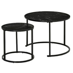 Coffee Tables Set of 2 Round Nesting